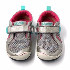 Plae Ty Hematite Sneakers Toddler 7.5 Silver Grey